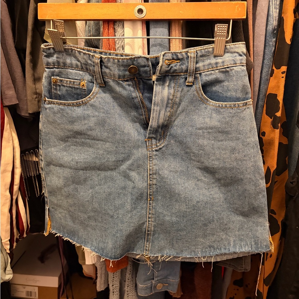 Miami Light Blue Denim Skirt